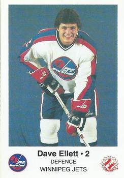 1984-85 Winnipeg Jets Police #NNO Dave Ellett Front