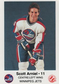 1984-85 Winnipeg Jets Police #NNO Scott Arniel Front