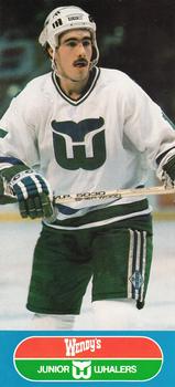 1985-86 Junior Whalers/Wendy's Hartford Whalers #NNO Dave Tippett Front