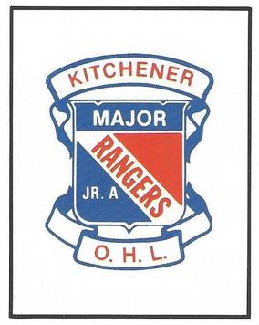 1986-87 Kitchener Rangers (OHL) Police #5 Kitchener Rangers Crest Front