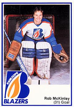 1986-87 Kamloops Blazers (WHL) Police #NNO Rob McKinley Front
