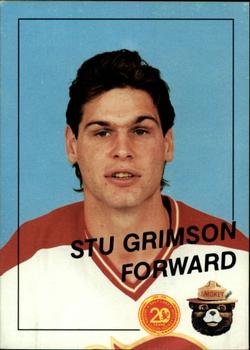 1988-89 Salt Lake Golden Eagles (IHL) Smokey #12 Stu Grimson Front