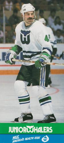 1989-90 Junior Whalers/Milk Hartford Whalers #NNO Dave Babych Front