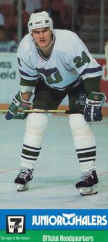 1990-91 Junior Whalers/7-Eleven Hartford Whalers #NNO Bobby Holik Front