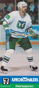 1990-91 Junior Whalers/7-Eleven Hartford Whalers #NNO Randy Ladouceur Front