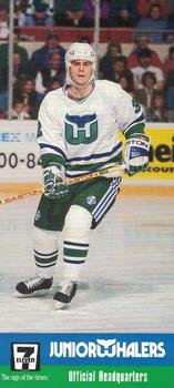 1991-92 Junior Whalers/7-Eleven Hartford Whalers #24 Brad Shaw Front