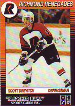 1991-92 Richmond Renegades (ECHL) #4 Scott Drevitch Front