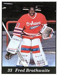 1991-92 Oshawa Generals (OHL) #NNO Fred Brathwaite Front