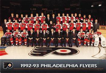1992-93 Philadelphia Flyers Postcards #NNO Philadelphia Flyers [Team Photo] Front