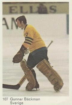 1970-71 Cumulus Mastar-Serien (Swedish) #107 Gunnar Backman Front