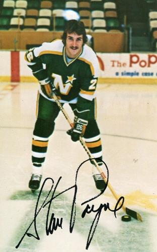 1980-81 Minnesota North Stars Postcards #NNO Steve Payne Front