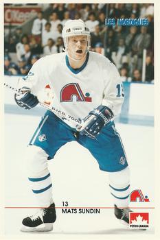 1990-91 Quebec Nordiques #NNO Mats Sundin Front