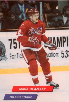 1992-93 Toledo Storm (ECHL) Series 2 #12 Mark Deazeley Front