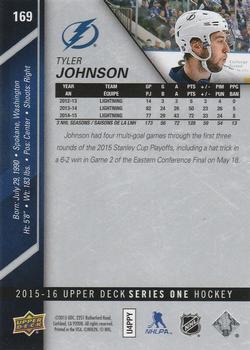 2015-16 Upper Deck - Silver Foilboard #169 Tyler Johnson Back