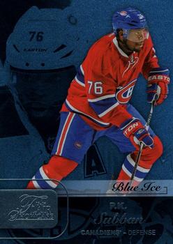 2015-16 Fleer Showcase - Flair Showcase Blue Ice #15 P.K. Subban Front