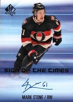 2015-16 SP Authentic - Sign of the Times #SOTT-ST Mark Stone Front