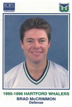 1995-96 Bob's Stores Hartford Whalers Kids Club #NNO Brad McCrimmon Front