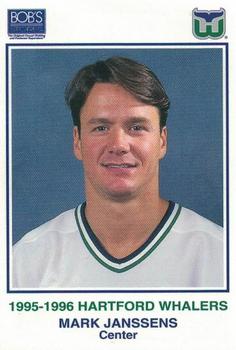 1995-96 Bob's Stores Hartford Whalers Kids Club #NNO Mark Janssens Front