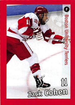 2008-09 Boston University Terriers (NCAA) #NNO Zach Cohen Front