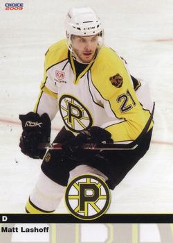 2008-09 Choice Providence Bruins (AHL) #7 Matt Lashoff Front