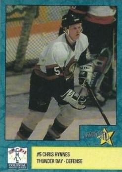 1993-94 Rising Star Thunder Bay Senators (CoHL) #NNO Chris Hynnes Front