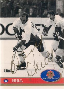 1991-92 Future Trends Canada ’72 - Gold Paint Autographs #89 Dennis Hull Front