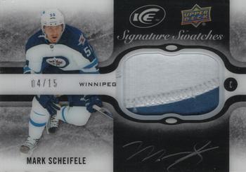 2015-16 Upper Deck Ice - Signature Swatches Black Patch #SS-MA Mark Scheifele Front