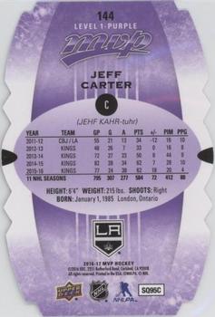 2016-17 Upper Deck MVP - Colors and Contours #144 Jeff Carter Back