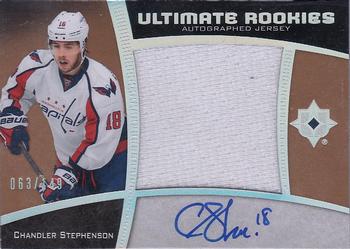 2015-16 Upper Deck Ultimate Collection - Ultimate Rookies - Spectrum Silver Auto Jumbo Jersey #69 Chandler Stephenson Front