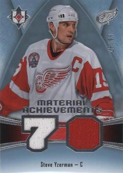 2015-16 Upper Deck Ultimate Collection - Material Achievements #MA-SY Steve Yzerman Front