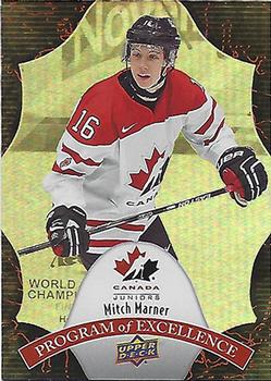 2016 Upper Deck Team Canada Juniors - Program of Excellence Rainbow Gold #POE-1 Mitch Marner Front