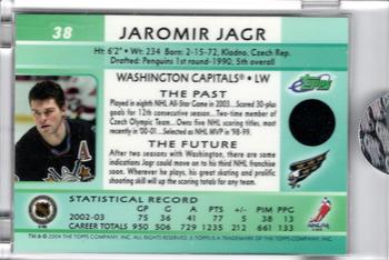 2003-04 Topps eTopps #38 Jaromir Jagr Back