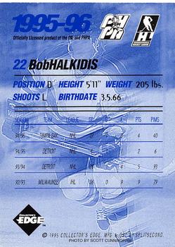 1995-96 Edge Ice Atlanta Knights (IHL) #NNO Bob Halkidis Back