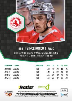 2013-14 HockeyAllsvenskan #HA-348 Vince Rocco Back