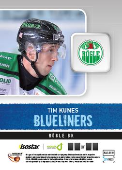 2013-14 HockeyAllsvenskan - Blueliners #ALLS-BL10 Tim Kunes Back