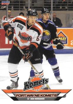 2006-07 Choice Fort Wayne Komets (UHL) #8 Jani Honkanen Front