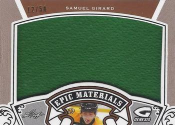 2016 Leaf Genesis - Epic Materials #EM-63 Samuel Girard Front