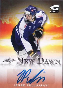 2016 Leaf Genesis - New Dawn Autographs #ND-JP1 Jesse Puljujärvi Front