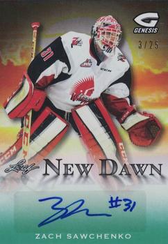 2016 Leaf Genesis - New Dawn Autographs Emerald #ND-ZS1 Zach Sawchenko Front