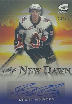 2016 Leaf Genesis - New Dawn Autographs Purple #ND-BH1 Brett Howden Front