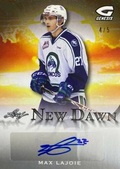 2016 Leaf Genesis - New Dawn Autographs Silver #ND-ML1 Max Lajoie Front