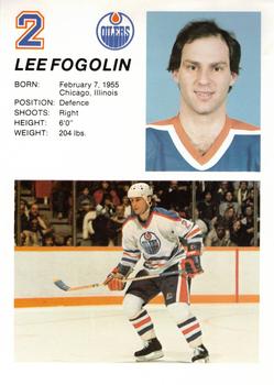 1984-85 Edmonton Oilers #NNO Lee Fogolin Front