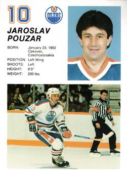 1984-85 Edmonton Oilers #NNO Jaroslav Pouzar Front