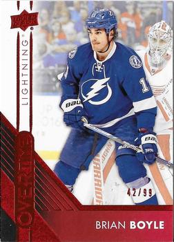 2016-17 Upper Deck Overtime - Red Foil #17 Brian Boyle Front