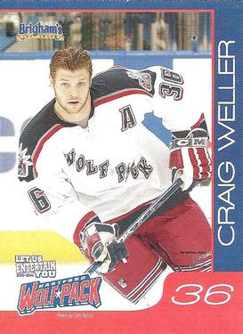 2005-06 Brigham's Ice Cream Hartford Wolf Pack (AHL) Kid's Club #NNO Craig Weller Front