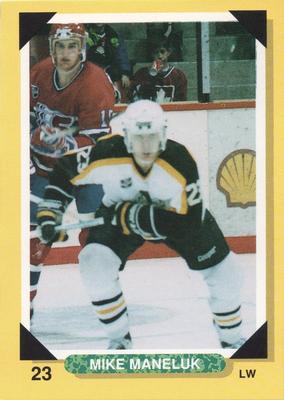 1992-93 Brandon Wheat Kings (WHL) Police #18 Mike Maneluk Front