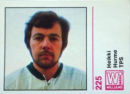 1971-72 Williams Jaakiekko (Finnish) #225 Heikki Hurme Front