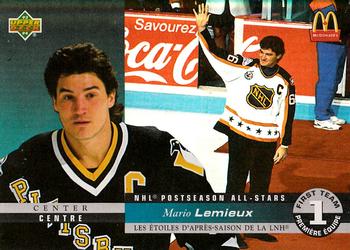 1993-94 Upper Deck McDonald's NHL All-Stars - NHL Postseason All-Stars Holograms #McH-01 Mario Lemieux Front