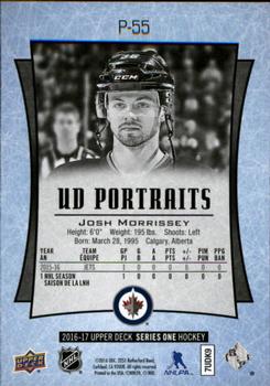 2016-17 Upper Deck - UD Portraits #P-55 Josh Morrissey Back