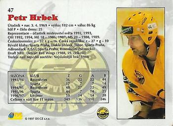 1997-98 Czech DS Extraliga #47 Petr Hrbek Back